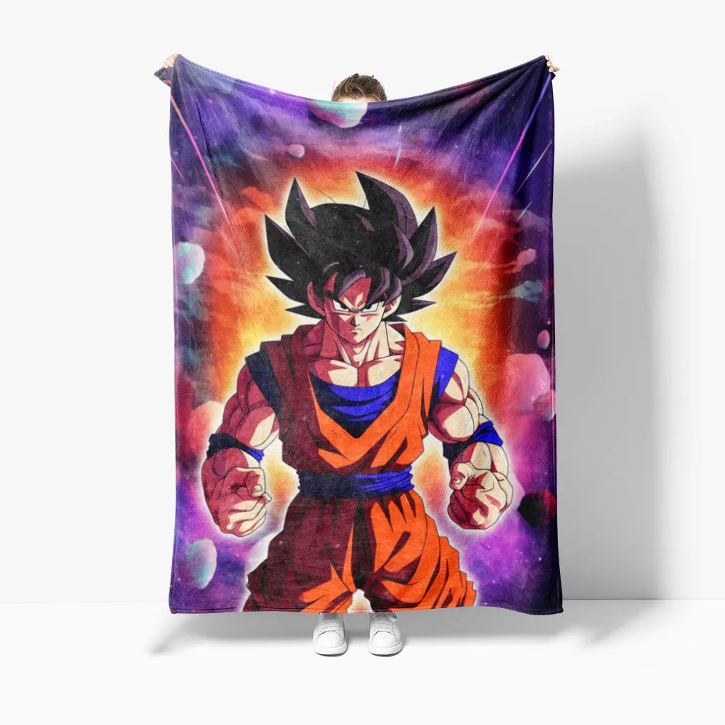 Sherpa Fleece Throw Blankets: Dragon Ball Z Print Series