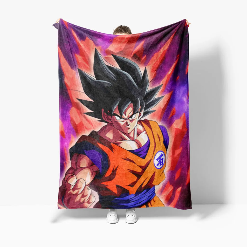 Sherpa Fleece Throw Blankets: Dragon Ball Z Print Series