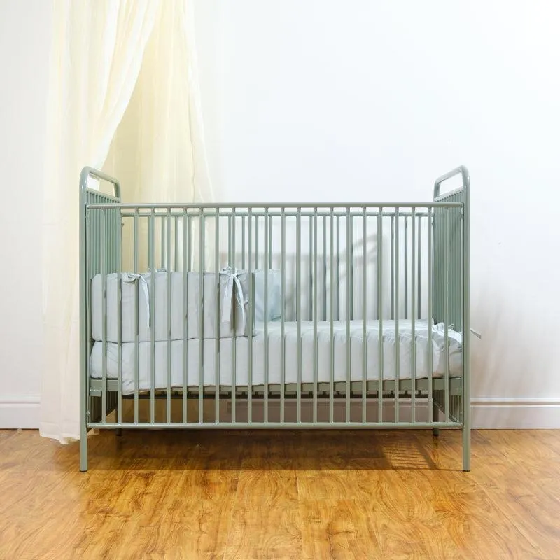 Skylar Convertible Cot Bed (66x132) - Gold / Sage Green