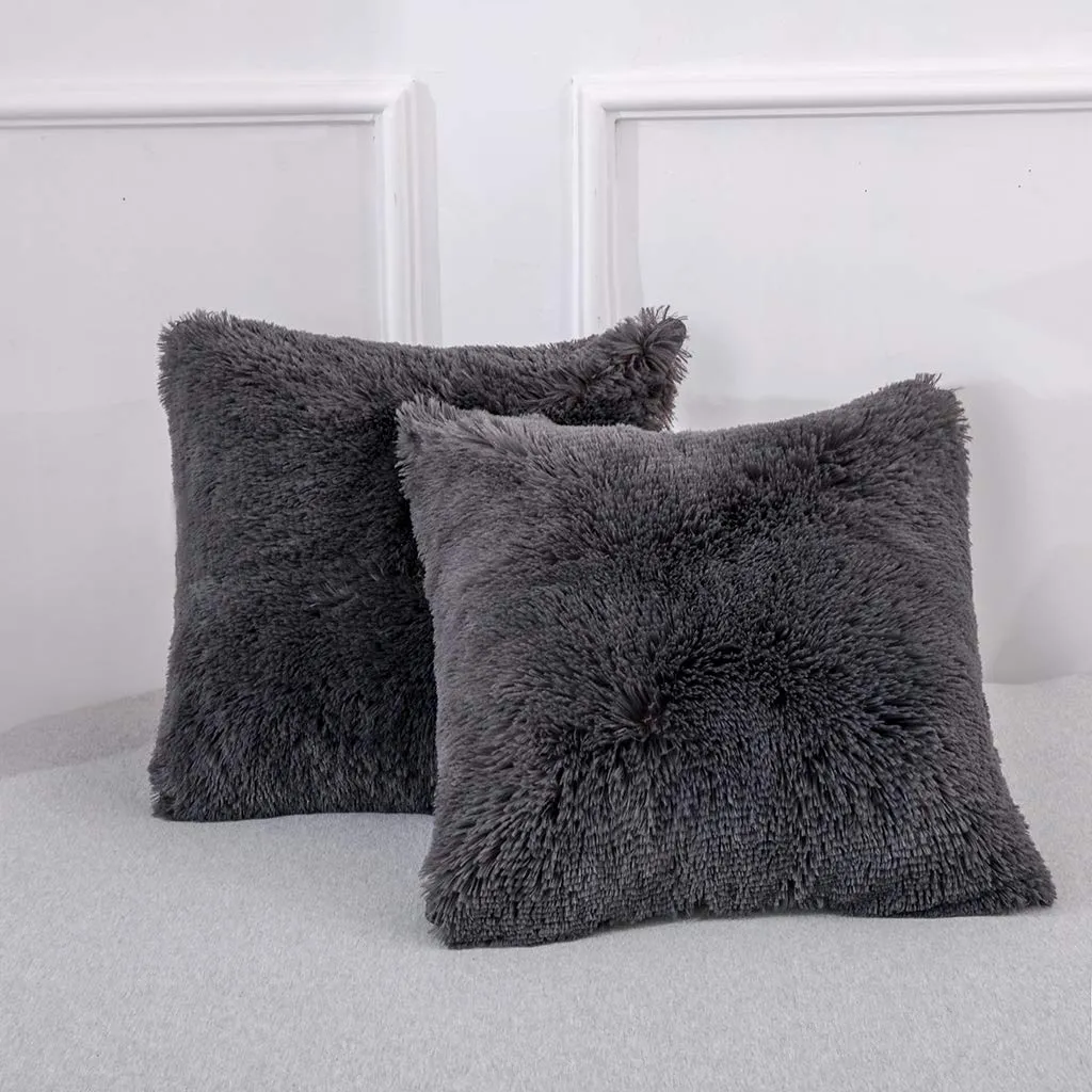 Softy Dark Grey Pillows