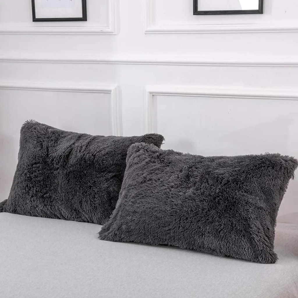 Softy Dark Grey Pillows