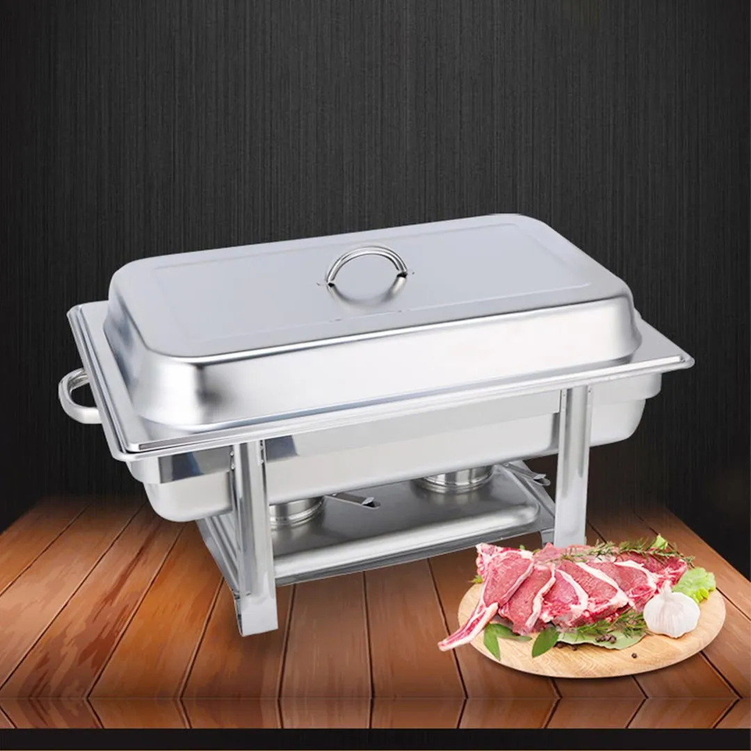 SOGA Double Tray Stainless Steel Chafing Catering Dish Food Warmer