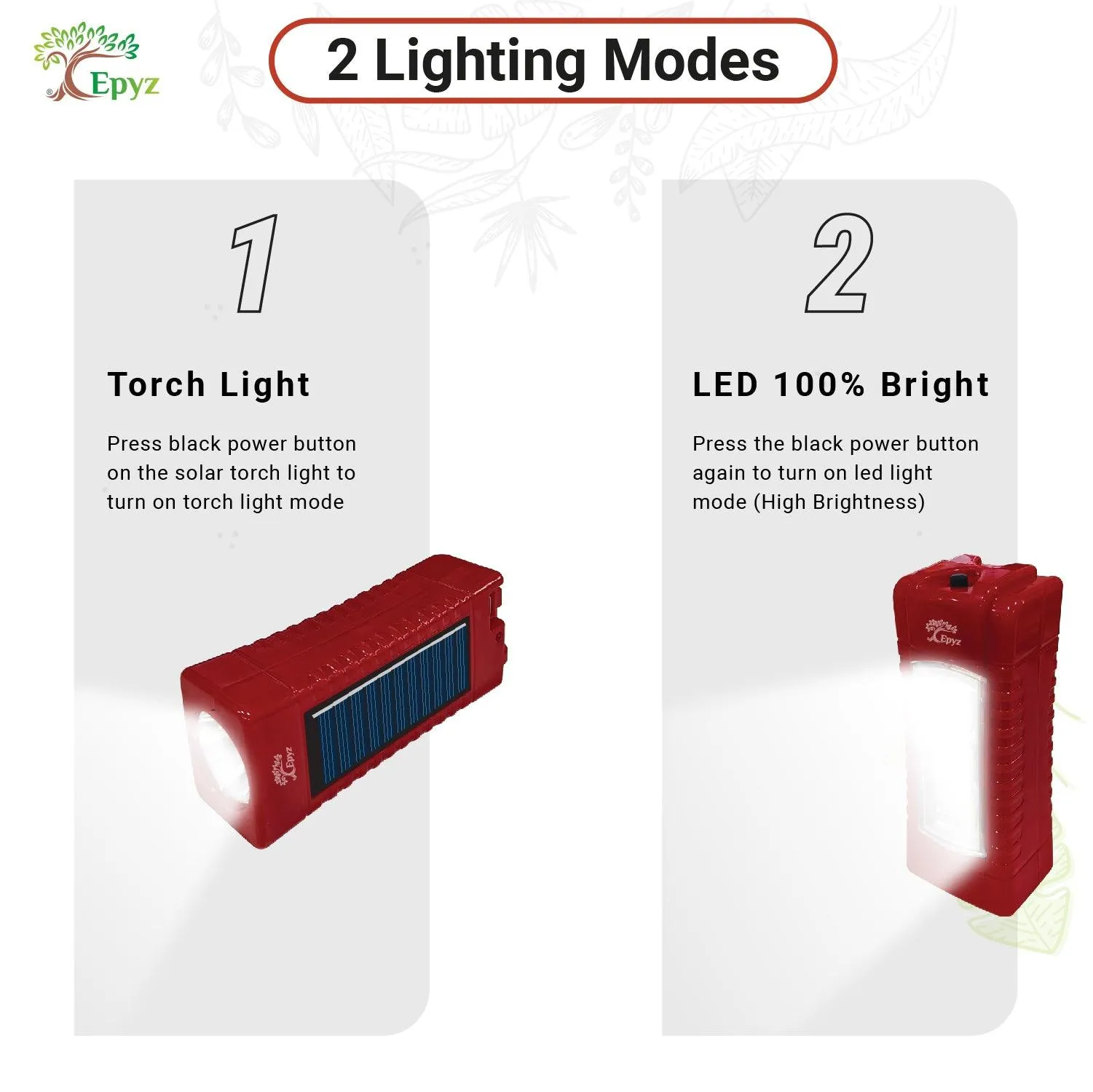 Solar Rechargeable Emergency Light - Solar For Nature