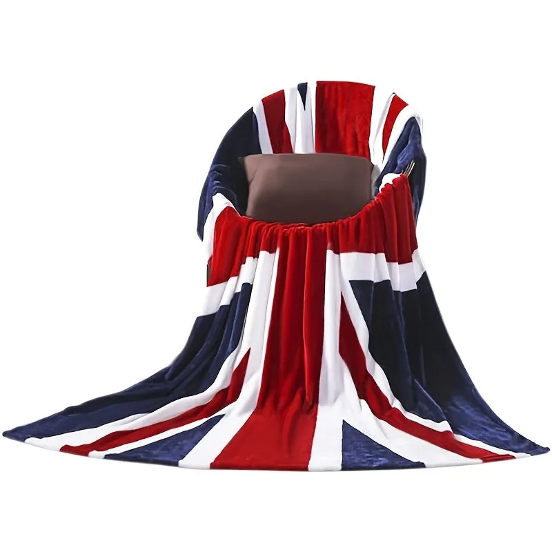 Super Soft British Flag Bed Blanket  Warm 59x79 Inches