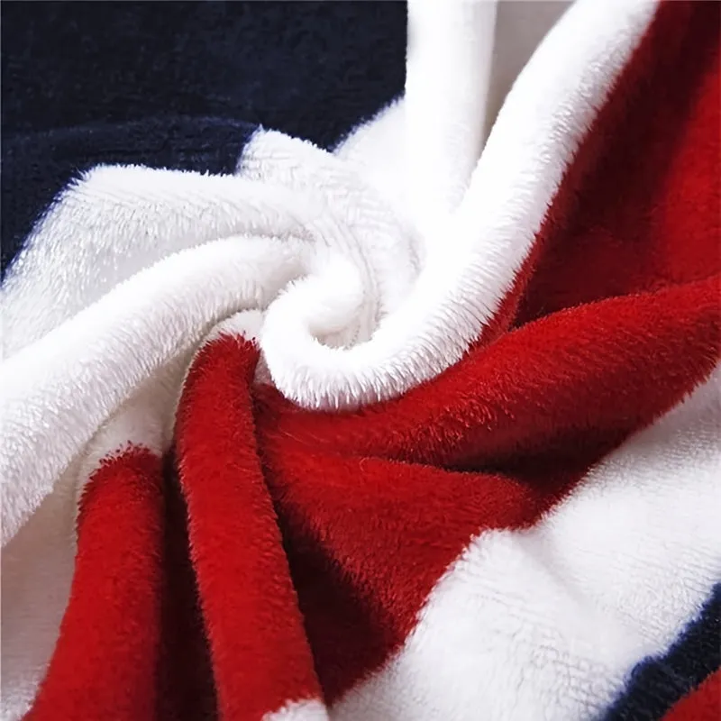 Super Soft British Flag Bed Blanket  Warm 59x79 Inches