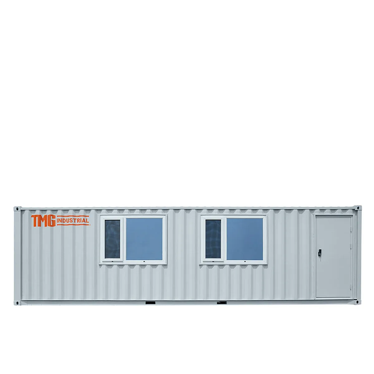 TMG Industrial 30’ Custom Built Steel Container Office, Working Area & Manager’s Office, 1 Leather Office Chair, 4 Ergonomic Office Chairs, TMG-SCO30