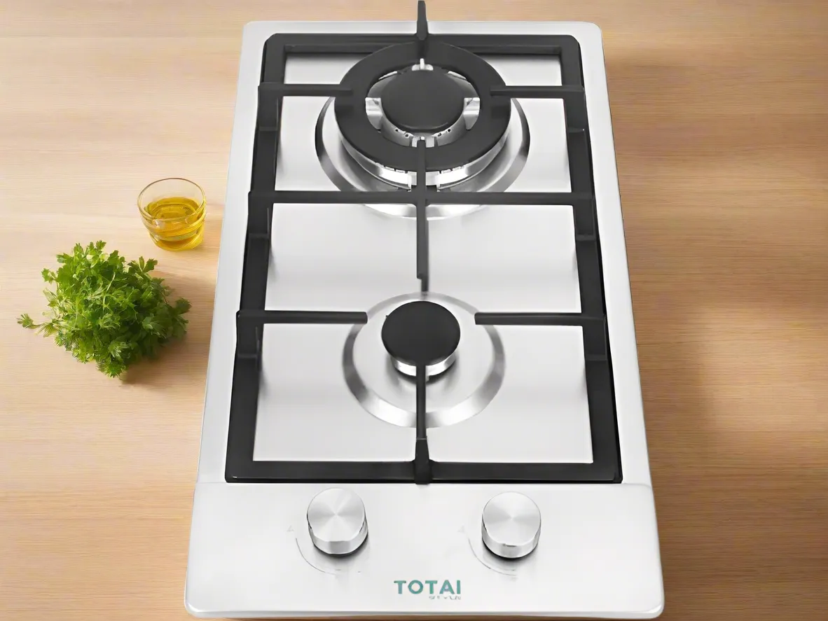 Totai 2 Burner Stainless Steel Gas Hob - 03/TS2BNR-SS