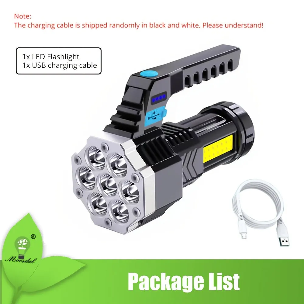 USB Rechargeable High Power Flashlight with COB Lantern